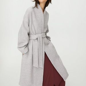 The Group by Babaton Mael Jacket merino wool size S heather light gray